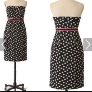 Maeve Strapless Polka Dot Dress Size 4